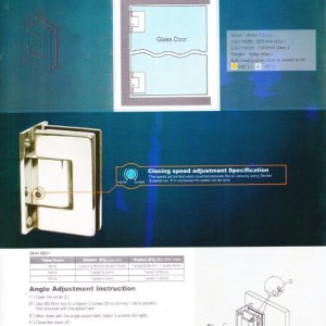 Hydraulic Shower Hinge New Tech. SHH 9801 “DEKSON”