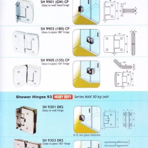 Shower Hinges 99 Series “DEKSON”