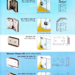 Shower Hinges 77 series “DEKSON”