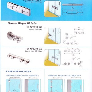 Shower Hinges 82 Series “DEKSON”