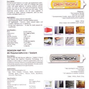 Sealant  Adhesive “DEKSON”