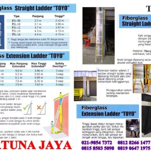 Fiberglass Straigth dan Extension Ladder