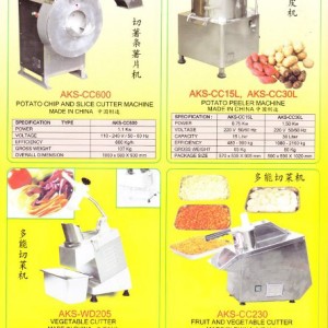 Potato chip and slice cutter machine