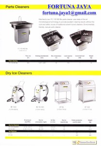 Parts Cleaners and Dry Ice Cleaners