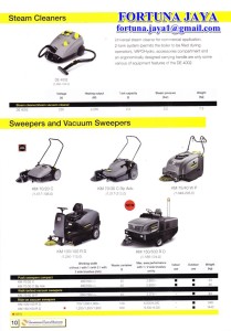 Steam Cleaners dan Sweepers and Vacuum Sweepers